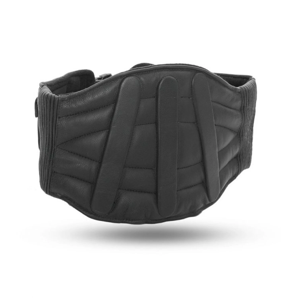 Premium Leather Motorcycle Kidney Belt – Ergonomic Lumbar Support & Protective Rider Gear