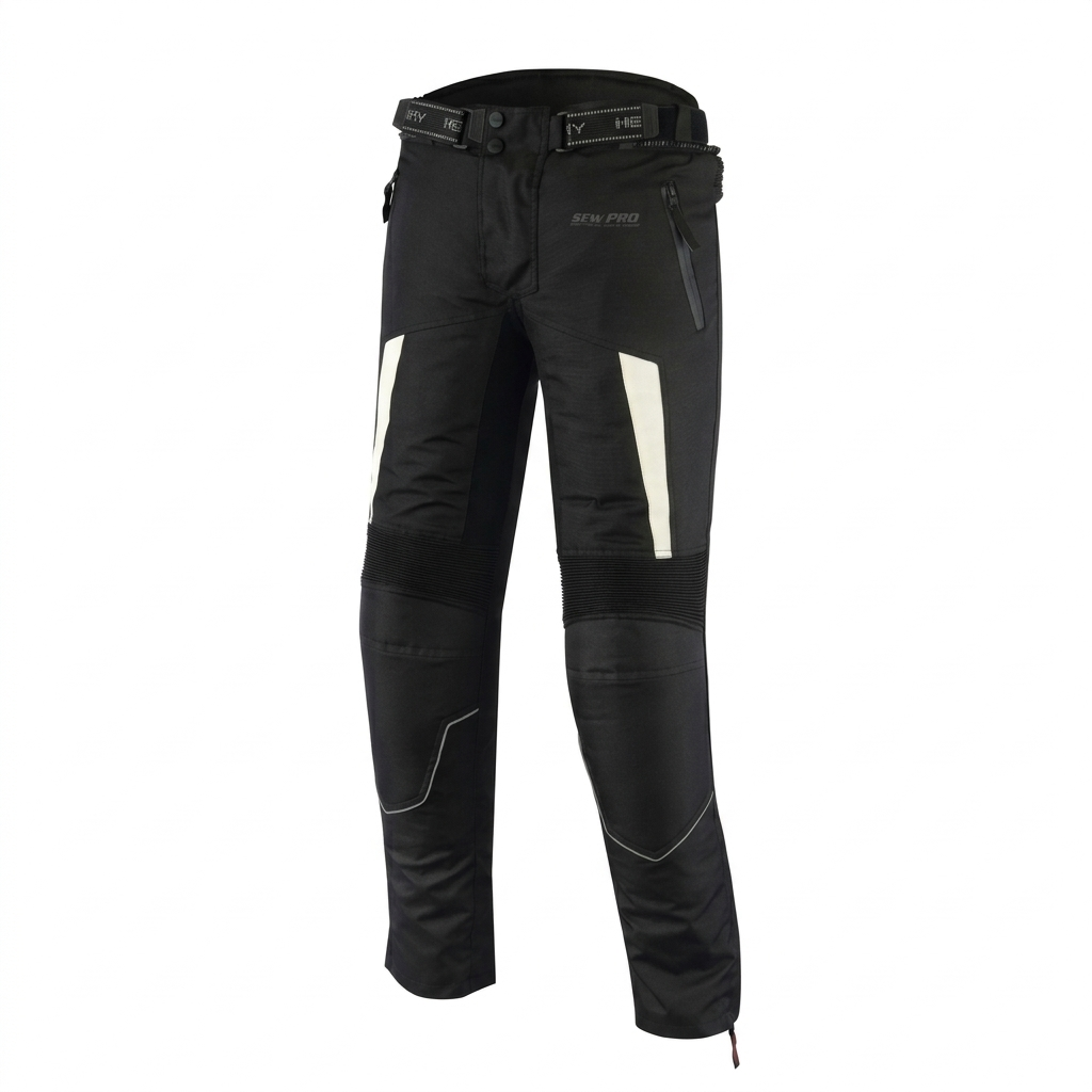Onyx Veloce SewPro Men’s Cordura Motorcycle Touring Pants – Waterproof Armored Riding Gear