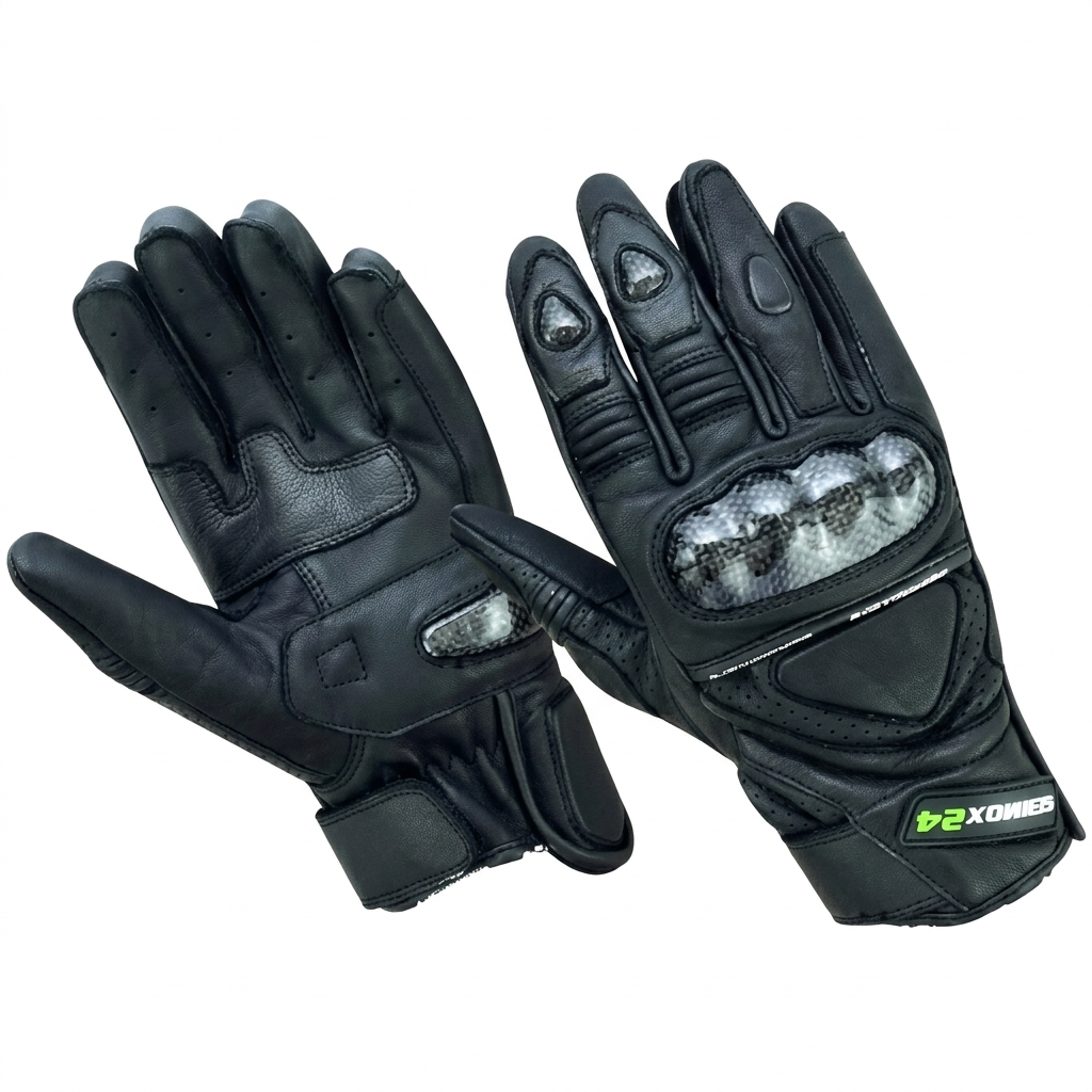 Overlord Leather Short Cuff Riding Gloves